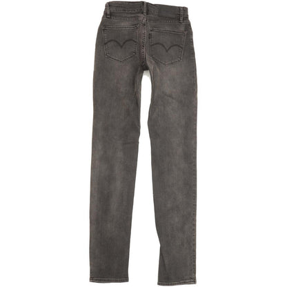 Levi's 712 Women Charcoal Skinny Slim Stretch Jeans W24 L32