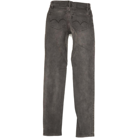 Levi's 712 Women Charcoal Skinny Slim Stretch Jeans W24 L32