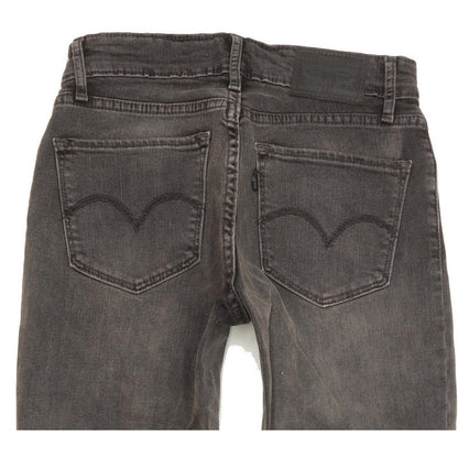 Levi's 712 Women Charcoal Skinny Slim Stretch Jeans W24 L32