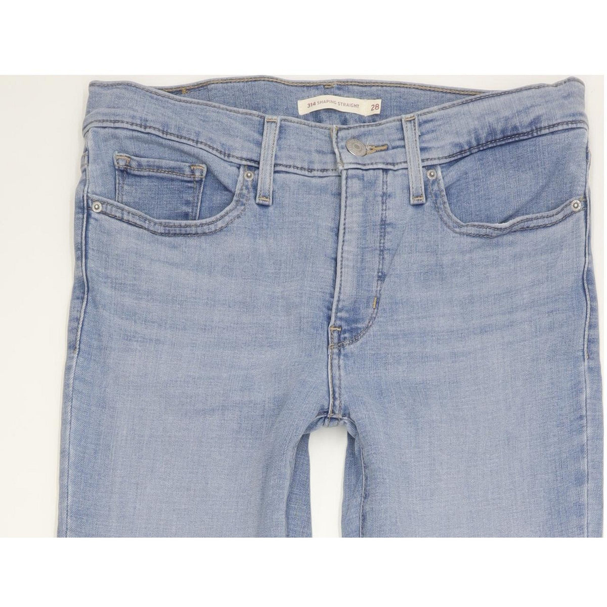 Levi's 314 Shaping Women Blue Straight Slim Stretch Jeans W28 L29