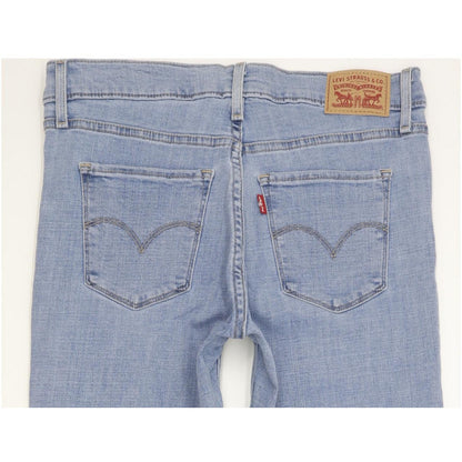 Levi's 314 Shaping Women Blue Straight Slim Stretch Jeans W28 L29