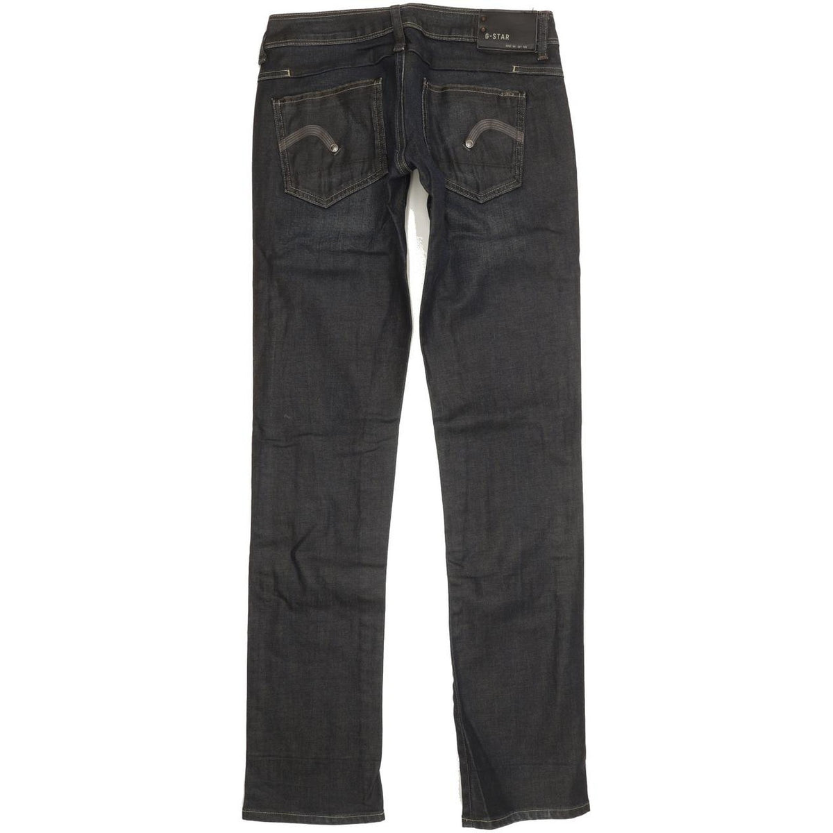 G-Star New Reese Women Navy Straight Slim Stretch Jeans W28 L33