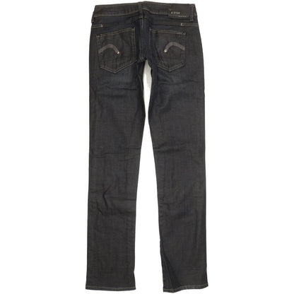 G-Star New Reese Women Navy Straight Slim Stretch Jeans W28 L33