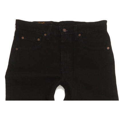 Levi's 505 Made in USA Men Black Straight Regular Jeans W33 L36