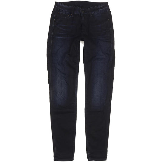 G-Star 3301 Women Navy Skinny Slim Stretch Jeans W30 L32