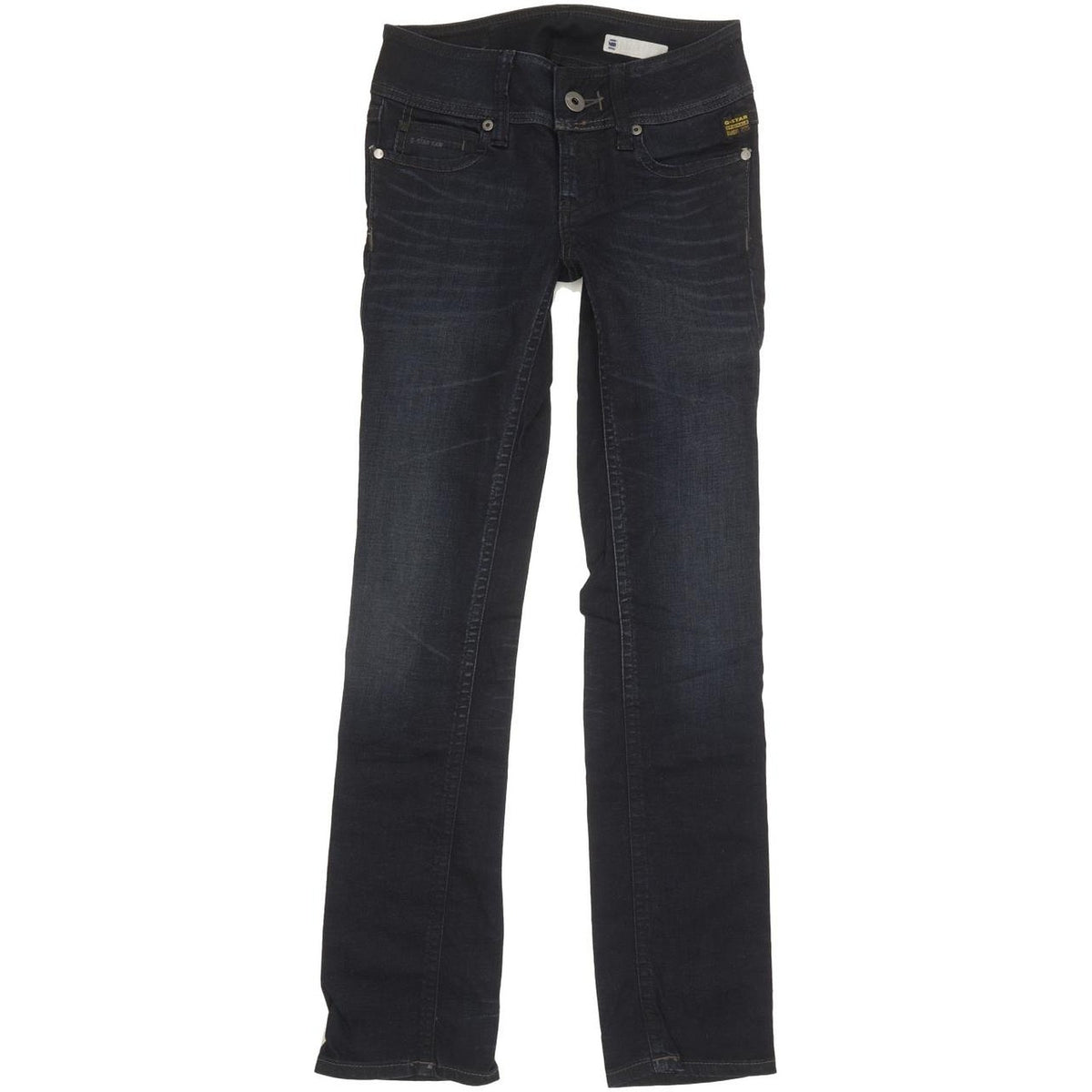 G-Star Ford Women Navy Straight Slim Stretch Jeans W25 L30