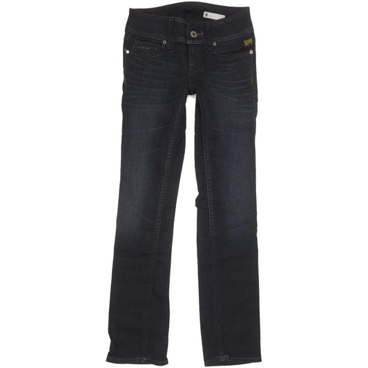 G-Star Ford Women Navy Straight Slim Stretch Jeans W25 L30