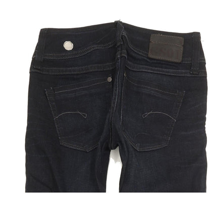 G-Star Ford Women Navy Straight Slim Stretch Jeans W25 L30