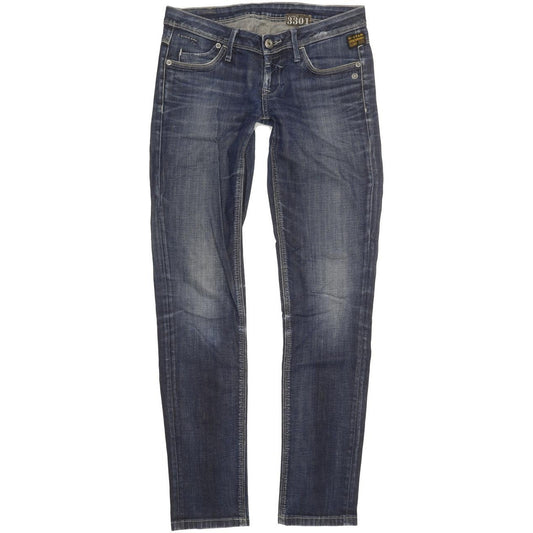 G-Star New Tag Women Blue Skinny Slim Stretch Jeans W28 L31