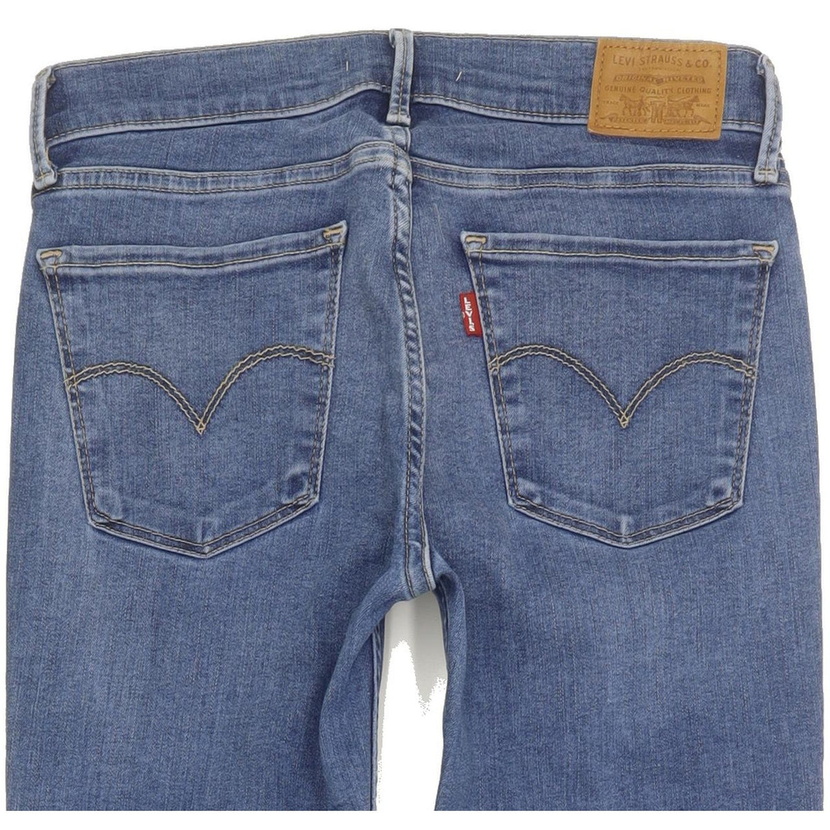 Levi's 710 Super Women Blue Skinny Slim Stretch Jeans W27 L30