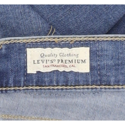Levi's 710 Super Women Blue Skinny Slim Stretch Jeans W27 L30