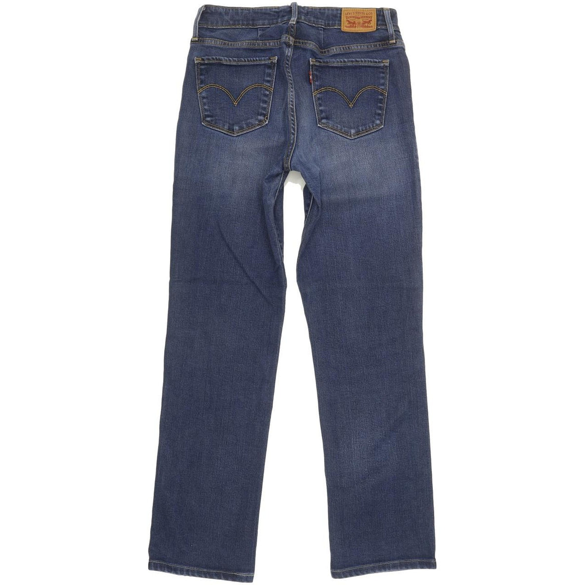 Levi's 714 Women Blue Straight Slim Stretch Jeans W28 L29
