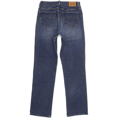 Levi's 714 Women Blue Straight Slim Stretch Jeans W28 L29