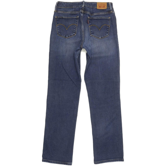 Levi's 714 Women Blue Straight Slim Stretch Jeans W28 L29