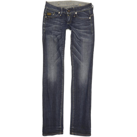 G-Star Midge Women Blue Straight Slim Stretch Jeans W28 L33
