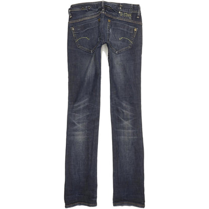 G-Star Midge Women Blue Straight Slim Stretch Jeans W28 L33