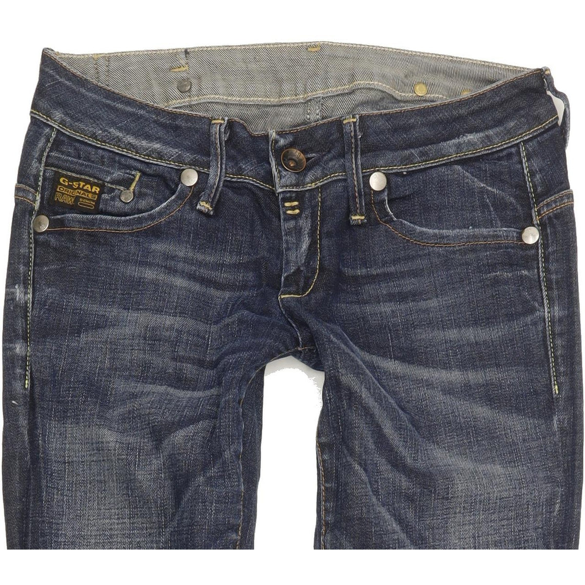 G-Star Midge Women Blue Straight Slim Stretch Jeans W28 L33
