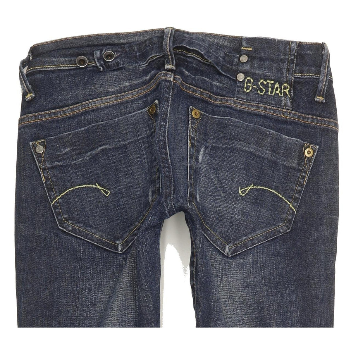 G-Star Midge Women Blue Straight Slim Stretch Jeans W28 L33