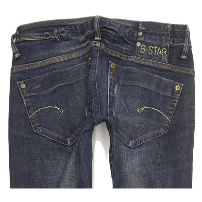 G-Star Midge Women Blue Straight Slim Stretch Jeans W28 L33
