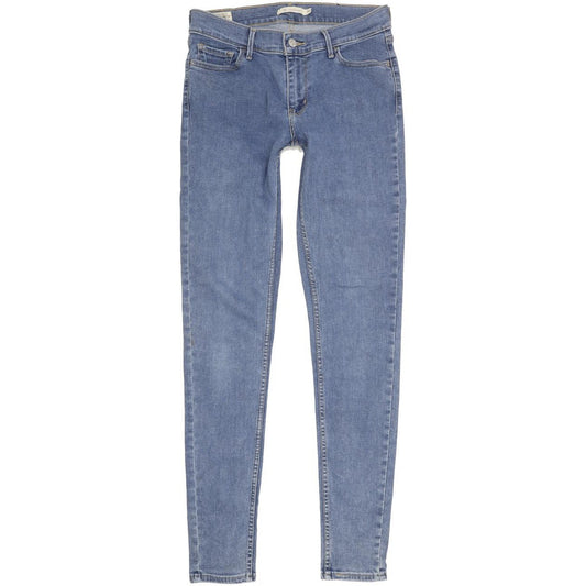 Levi's 710 Super Women Blue Skinny Slim Stretch Jeans W29 L32