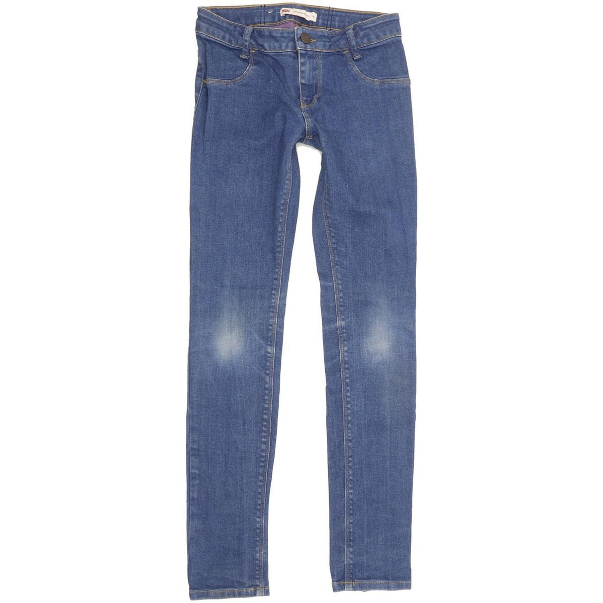 Levi's 710 Super Kids Women Blue Skinny Slim Stretch Jeans W24 L28