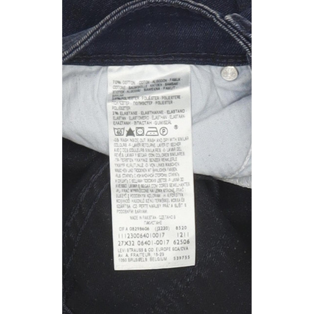 Levi's Demi Curve Women Blue Skinny Slim Stretch Jeans W27 L31