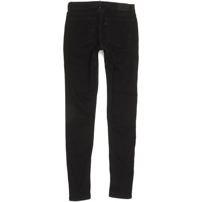 Levi's 710 Super Women Black Skinny Slim Stretch Jeans W29 L31