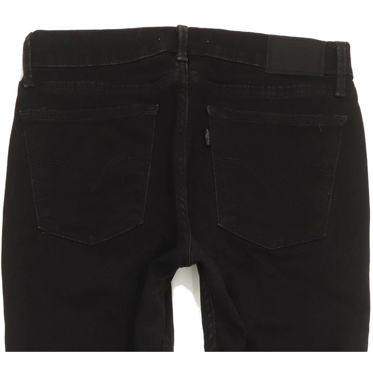 Levi's 710 Super Women Black Skinny Slim Stretch Jeans W29 L31