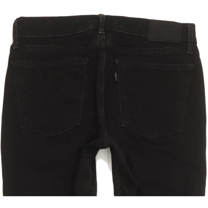 Levi's 710 Super Women Black Skinny Slim Stretch Jeans W29 L31