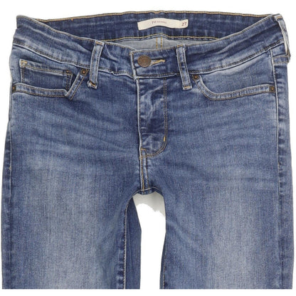 Levi's 711 Women Blue Skinny Slim Stretch Jeans W27 L32