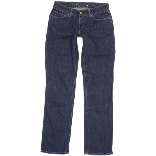 Levi's Bold Curve Women Blue Straight Slim Stretch Jeans W28 L32