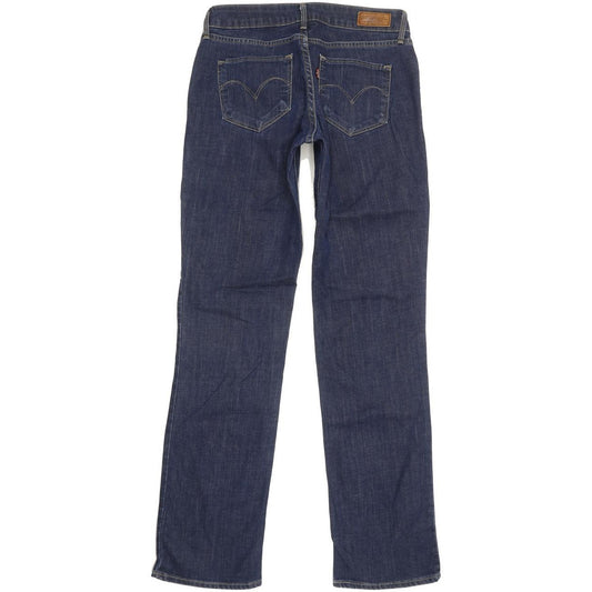 Levi's Bold Curve Women Blue Straight Slim Stretch Jeans W28 L32