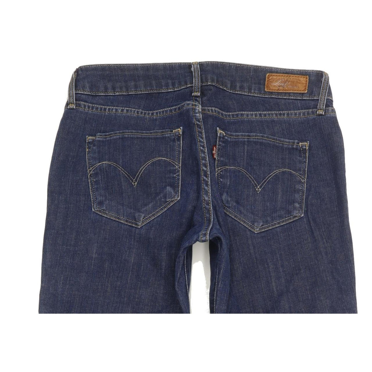 Levi's Bold Curve Women Blue Straight Slim Stretch Jeans W28 L32