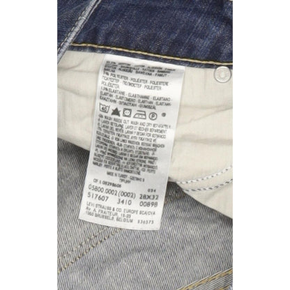 Levi's Bold Curve Women Blue Straight Slim Stretch Jeans W28 L32