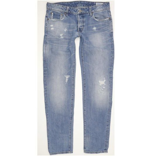 G-Star 3301 Low Men Blue Tapered Slim Jeans W31 L32