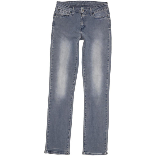 Levi's Demi Curve Women Blue Straight Slim Stretch Jeans W29 L33