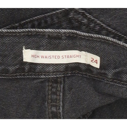 Levi's Blue Straight Slim Jeans High Waisted W24 L30