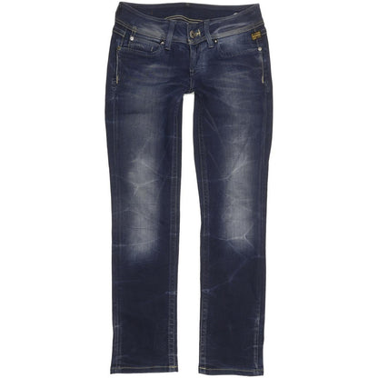 G-Star Ford Women Blue Straight Slim Stretch Jeans W27 L29