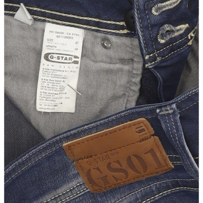 G-Star Ford Women Blue Straight Slim Stretch Jeans W27 L29