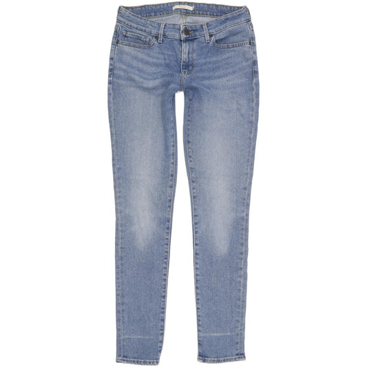 Levi's 711 Women Blue Skinny Slim Stretch Jeans W28 L30