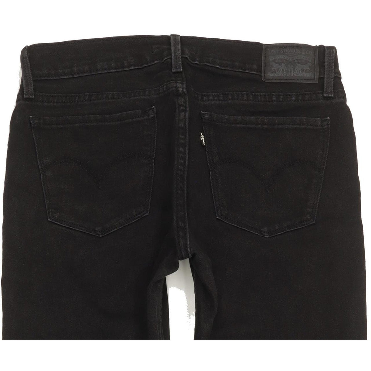 Levi's 710 Super Women Black Skinny Slim Stretch Jeans W28 L29