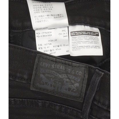 Levi's 710 Super Women Black Skinny Slim Stretch Jeans W28 L29