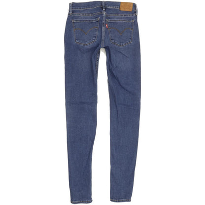 Levi's 710 Super Women Blue Skinny Slim Stretch Jeans W26 L30