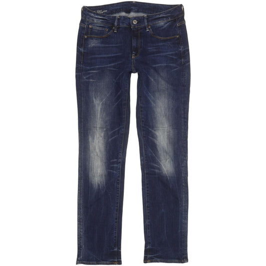 G-Star Controur Women Blue Straight Slim Stretch Jeans W29 L30