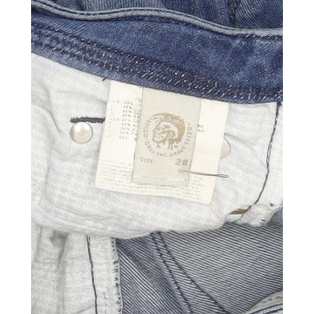 Diesel Lowky 008IG Women Blue Straight Slim Stretch Jeans W28 L34