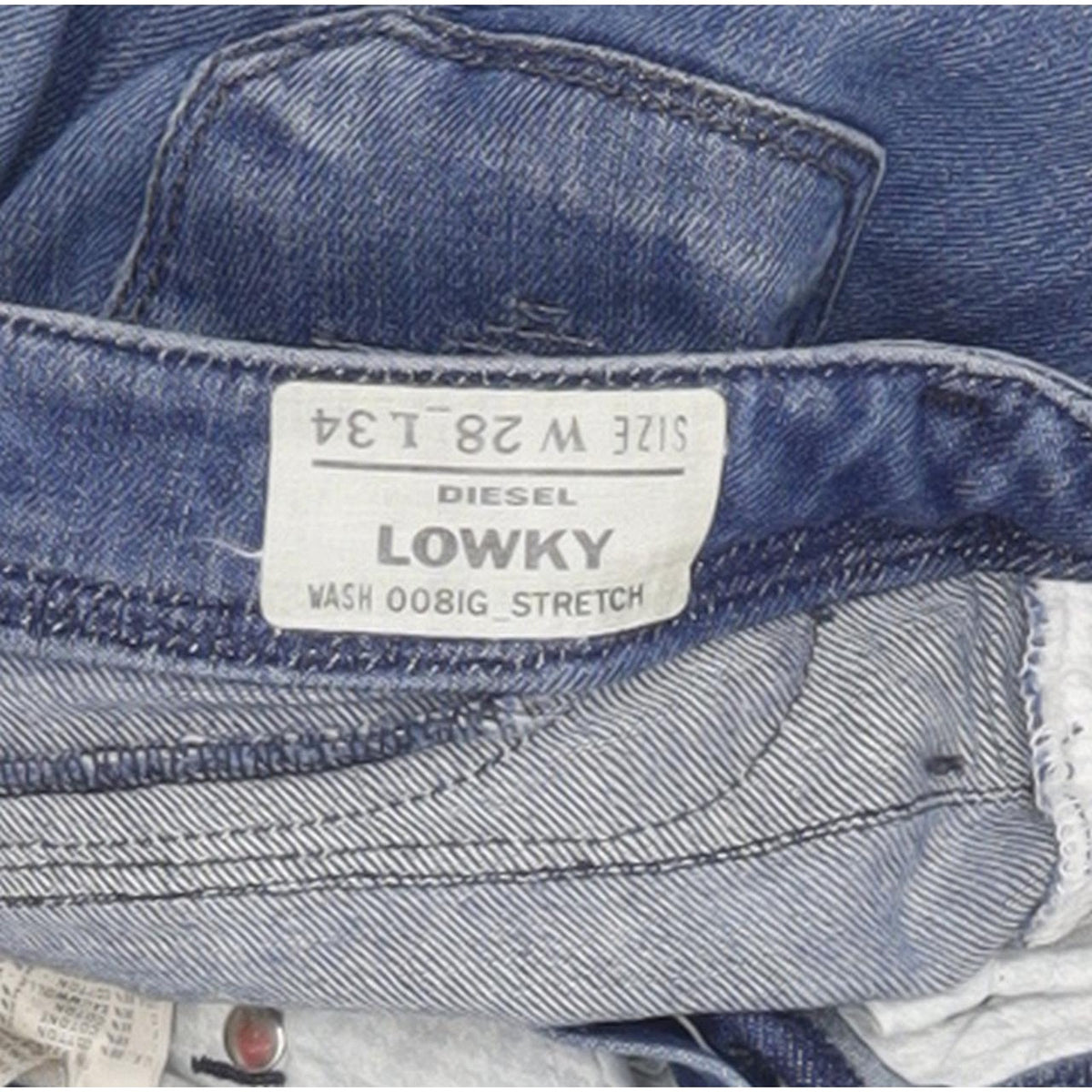 Diesel Lowky 008IG Women Blue Straight Slim Stretch Jeans W28 L34
