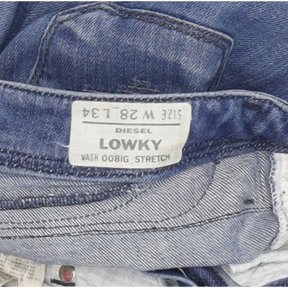 Diesel Lowky 008IG Women Blue Straight Slim Stretch Jeans W28 L34