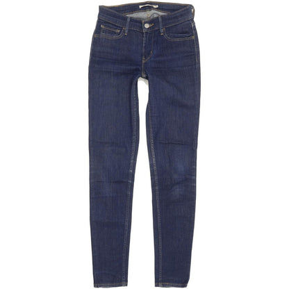 Levi's 710 Super Women Blue Skinny Slim Stretch Jeans W27 L29