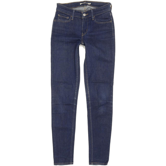 Levi's 710 Super Women Blue Skinny Slim Stretch Jeans W27 L29