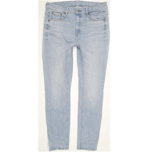 G-Star Attacc Low Blue Tapered Relaxed Boyfriend Stretch Jeans High Waisted W28 L32